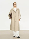 The Regent Architectural Cotton-Tencel Trench Coat | 26W004