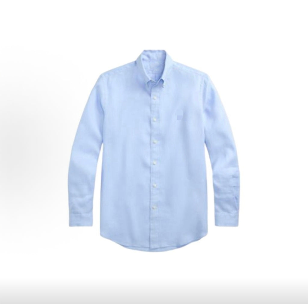 The Mayfair Pure Linen Long-Sleeve Polo Shirt