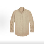 The Mayfair Pure Linen Long-Sleeve Polo Shirt