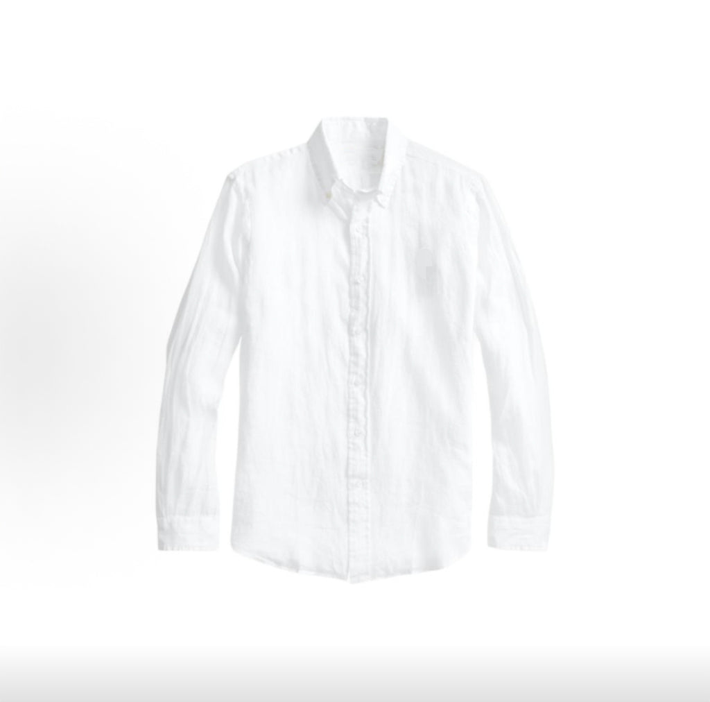 The Mayfair Pure Linen Long-Sleeve Polo Shirt