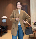 Cashmere & wool women's coat 25219