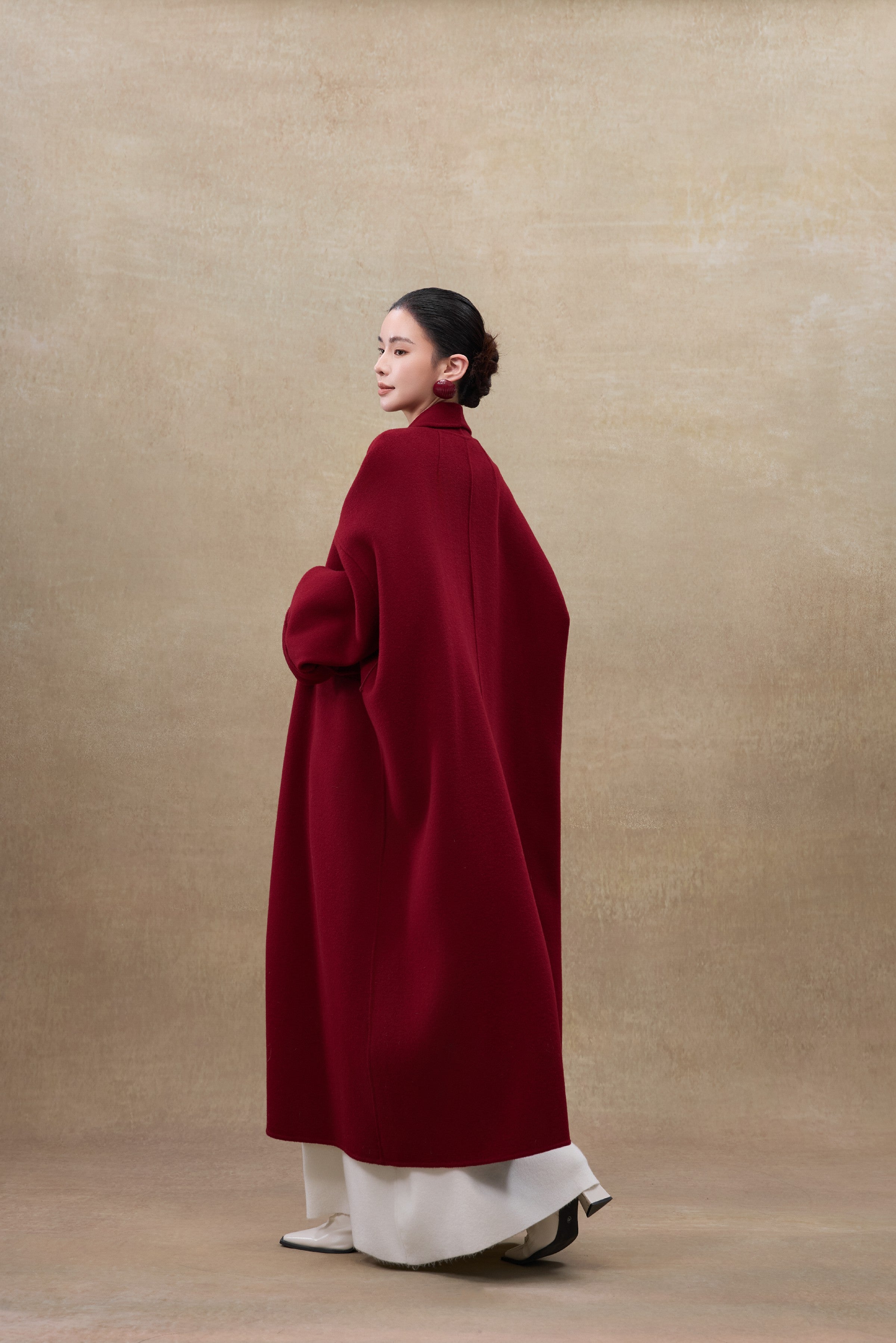 The St. James Structured Architectural Coat in Pure Australian Wool 158-2