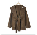 W081 Women's silk、Lamb Wool、Alpaca Wool Coat