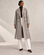 801-10 in Heather Grey — open styling view; AI-assisted model visualisation.